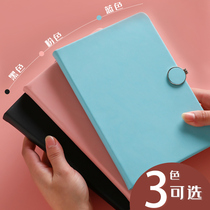 Kaba bear clear and simple magnetic buckle notebook Business office notepad Literary exquisite thickening classroom notes record book for high school college students graduate school special big book