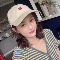 Japan and South Korea new simple embroidery letter baseball hat men and women leisure joker hat student sun hat