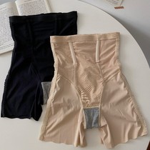 Belly panties womens shape waist Ice Silk seamless body shaping hip safety pants high waist summer thin 2021 Korean version