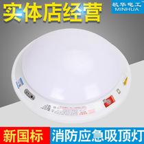 Minhua fire emergency ceiling light LED lighting new national standard human body sensor with sound and light control staircase emergency light