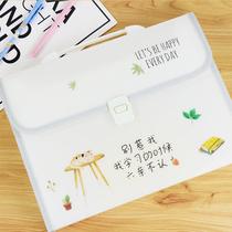 I love learning student storage bag multi-layer file bag Folder 12 layer organ bag A4 Portable Test paper information bag