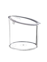 Supermarket san cheng snacks gan guo he food display tray bulk transparent sealing grain moisture sealed barrels