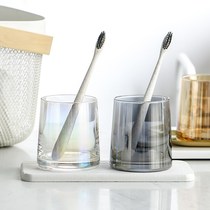 Toothbrush cup set combination Family mouthwash cup household simple Nordic couple a pair of creative glass mouthwash cup