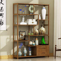 New Chinese Bookshelves Landing Bookcase Shelve shelf Living room Bedroom Solid Wood Multilayer Children with Students Show Shelf