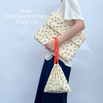 IDLE boring original ins quilted cotton laptop inner bag ipad girl bag ipad girl storage bag 13 inch