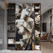  Mosaic simple modern living room entrance bathroom Bedroom glass tile art decoration painting background wall customization