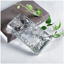 Glass brick Transparent crystal brick partition wall custom background wall Translucent color bedroom outdoor entrance bar support