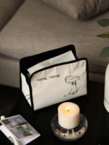 ummroom independent design Nordic simple multifunctional fabric tissue bag drawing paper box home storage box ins Wind