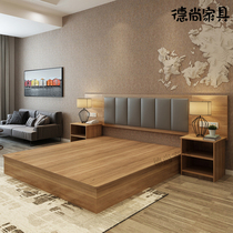 Chengdu Hotel hotel furniture into a full set of standard rooms bed sheets suite bachelor apartment wardrobe TV cabinet