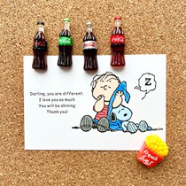 5 Creative cute pushpins Cola fries combo nail Cork felt photo wall nail wall decoration