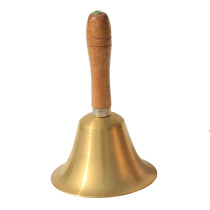 Upper and LOWER class bells Copper bells CLANG WOODEN handle HAND-rattled bells COPPER bells 7 8 9 10 14CM COPPER bell body bells