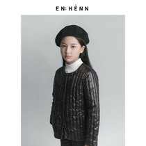 enhenn childrens clothing childrens light down jacket short 2021 new winter girl boy baby jacket foreign style