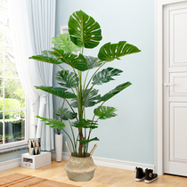 Simulation green plant decoration Floor-to-ceiling simulation flower living room Nordic turtle back ornaments Large bionic plants Indoor fake potted plants