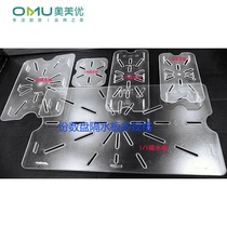 Drain board several pots water partition board PC acrylic water filter network number box split fruit and vegetable isolation plastic drainage rack