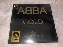 Spot ABBA Gold Greatest Hits Collection 2LP Vinyl Records Limited Gold Glue
