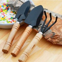 Succulent plant horticultural loosening tool set potted planting flower Flower Flower spade rake small hoe three-piece set