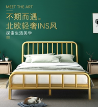  Single iron bed 1 meter simple rental room dedicated adult household Nordic style ins net celebrity modern simple bed