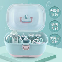Yaya baby bottle storage box multifunctional baby bottle drain rack bowl chopsticks tableware water filter holder with cover dustproof picnic