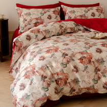 Romantic Festive 60 long suede cotton wedding celebration four sets of full cotton pure cotton wedding New New Years bed supplies