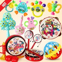 Baby toys 3-6-12 months newborn soft glue early education children hand rattle Bell tooth gum 0-1 year old baby puzzle