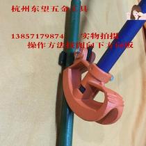 Die galvanized pipe bender Stringing pipe bending copper pipe Manual machine tool Bending iron steel pipe artifact
