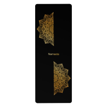 Micro-defect special price custom bronzing PU rubber yoga mat non-slip sweat-absorbing body position line white red nouveau riche mat