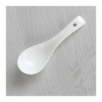 White ceramic spoon home soup spoon Hotel small spoon restaurant Spoon commercial porridge free ticket
