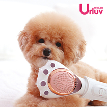Ulefo pet styling hair dryer small and medium dog cat massage comb dry combing hair dryer 2 in 1 water Blower