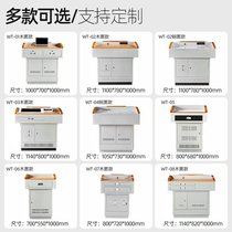 Steel Multifunction Teaching Teacher Lectern Lectern School Teacher Classroom Lectern Table Lecture Desk Lecture Desk Multimedia Podium