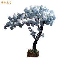 Simulation cherry tree Large interior decoration wishing network Heart flower tree Shopping mall plant landscaping Living room house fake tree