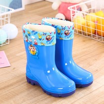 2-10-year-old childrens rain shoes male and female children water shoes plus velvet cotton cartoon rubber boots water boots non-slip rain boots rubber shoes snow boots