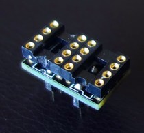 In-line operational amplifier single-turn double-PCB pin sinking gold plate double-sided