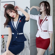 Foot bath technician overalls female 2021 summer new physiotherapy tube health overalls temperament suit high-end beauty salon