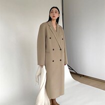 2021 autumn and winter New Korean fashion handsome woolen coat women long fashion personality design sense coat women