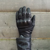 Motorcycle Rider Locomotive Real Leather Anti-Fall Cross-Country Gloves Touch Winter and Winter Half Heating Sheep
