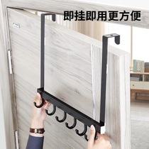 Non-perforated door back hook shelf Wall hanger Bathroom nail-free door upper back clothes hanger Coat hook