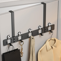 Door hanging clothes hook free of punch for home bedroom house door cloak containing shelf wall-mounted no-mark hook door rear hook