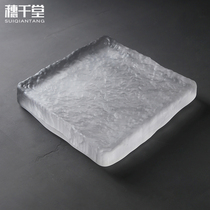 Suiqiantang glazed frosted iceberg pot dry brewing pot tea table purple sand pot cover bowl tea pad hammer ice texture ice texture