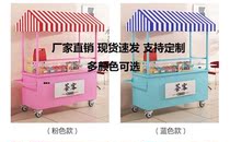 Food truck display stand with wheels mobile stall trolley iron float truck market stall test table