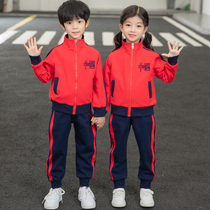 Kindergarten garden clothes spring and autumn sports clothes three-piece childrens class clothes first grade school uniforms spring and autumn suits