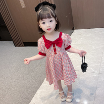 Girl dress summer 2021 new female baby Net red ocean air explosion Princess childrens summer dress