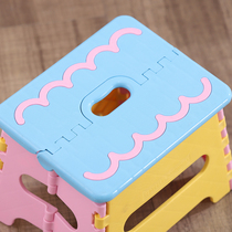 Yingxin thickened plastic small bench outdoor light train Mazha foldable portable mini cartoon childrens bench