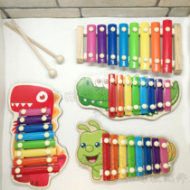Cartoon accordion Bell Bell baby educational instrument toy eight-tone small xylophone busy board diy busy board
