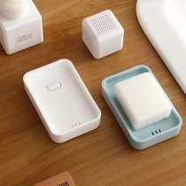 Soap box drain home bathroom creative large soap rack student dormitory plastic simple soap box Nordic