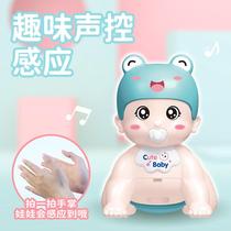 Childrens baby learning to crawl guide seven or eight months baby 0-1 year old child will climb electric sound educational toy
