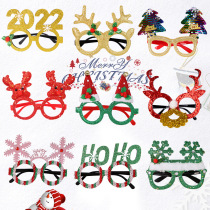 2022 new Christmas decorations glasses children dressed up for Christmas presents Day of daily necessities parties Creative Eye frames
