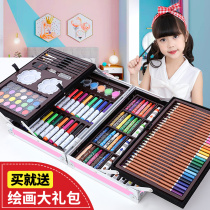 Painting Toolkit Painting Childrens Painting Gift Box Primary School Watercolor brush Fine Art Special Learning Supplies Girls