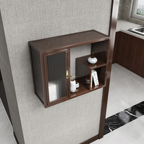 Wall solid wood wall-mounted shelf Wall shelf wrought iron living room bookshelf Wall deck decorative shelf