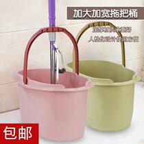 Widened mop bucket Rectangular household bucket squeeze bucket Rubber cotton sponge mop bucket mopping cleaning bucket 8512