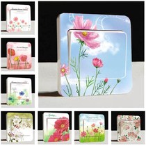 Creative Minima Room Self-Adhesive Waterproof Cartoon Cute Light Switch Patch Wall Sticker socket Panel Shielded Decorative Sticker